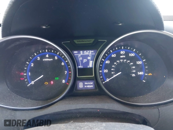 2014 Hyundai Veloster Turbo with VIN KMHTC6AE0EU210837, listed as a IAAI auction lot 42351675 with 91,523 mi miles and . Bid and sale history available at DreamBid. Image 7.