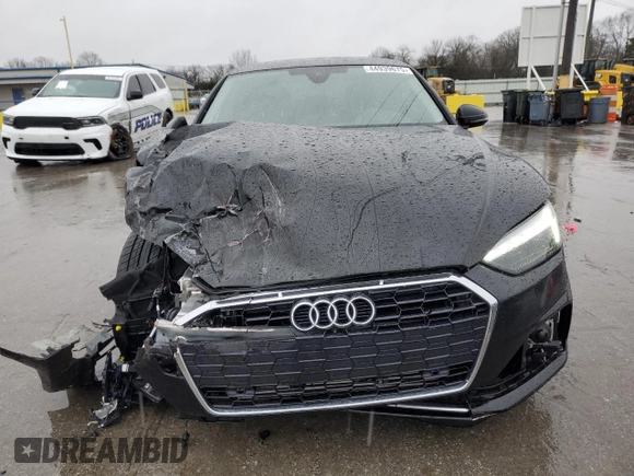 2023 Audi A5 Sportback Premium Plus with VIN WAUCBCF57PA010716, listed as a Copart auction lot 44939675 with 34,269 mi miles and Salvage Title. Bid and sale history available at carsss.com. Image 5.
