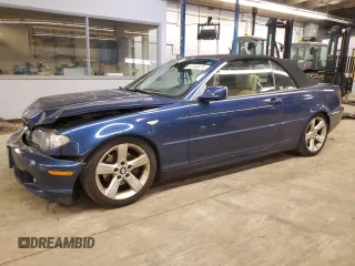 2005 BMW 3 Series 325Ci with VIN WBABW33465PL37310, listed as a Copart auction lot 49470975 with 155,995 mi miles and Salvage title. Bid and sale history available at DreamBid. Image 1.