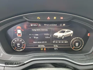 2019 Audi A5 Sportback Premium Plus z VIN WAUENCF54KA020743, wystawiony jako Copart lot #57299155 z przebiegiem 80 308 mil mil oraz Szkoda całkowita • Salvage title. Historia ofert i sprzedaży dostępna na DreamBid. Obrazek 9.