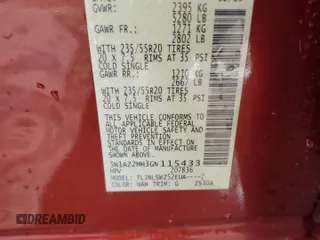 2016 Nissan Murano SL z VIN 5N1AZ2MH3GN115433, wystawiony jako Copart lot #55054515 z przebiegiem 105 035 mil mil oraz Szkoda całkowita • Salvage title. Historia ofert i sprzedaży dostępna na DreamBid. Obrazek 13.