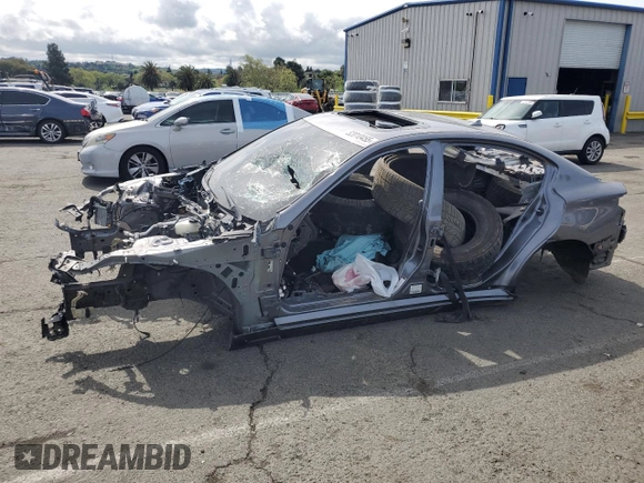 2021 Infiniti Q50 Red Sport 400 with VIN JN1FV7DP9MM850495, listed as a Copart auction lot 52010455 with Not Provided miles and Non Repairable. Bid and sale history available at DreamBid. Image 1.