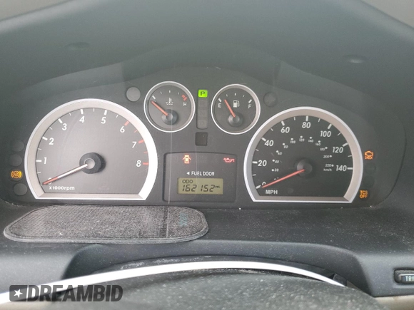 2005 Hyundai Santa Fe GLS with VIN KM8SC13E45U881925, listed as a Copart auction lot 41465615 with 162,152 mi miles and Clean Title. Bid and sale history available at carsss.com. Image 9.