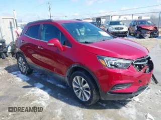 2018 Buick Encore Preferred with VIN KL4CJESB4JB589544, listed as a IAAI auction lot 41896656 with 75,392 mi miles. Bid and sale history available at carsss.com. Image 1.