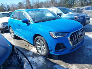 2022 Audi Q3 S line Premium Plus with VIN WA1EECF33N1149525, listed as a IAAI auction lot 41623465 with 76,971 mi miles. Bid and sale history available at carsss.com. Image 1.