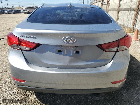 2016 Hyundai Elantra SE with VIN 5NPDH4AE9GH783733, listed as a Copart auction lot 53752435 with 93,010 mi miles and Salvage Title. Bid and sale history available at carsss.com. Image 6.