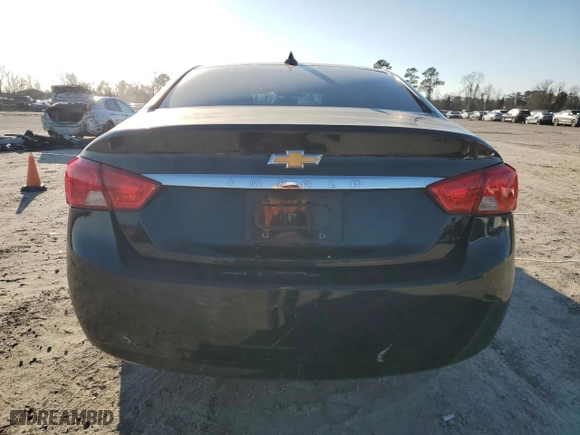 2018 Chevrolet Impala LT with VIN 2G1105SA5J9164836, listed as a Copart auction lot 46434355 with 109,054 mi miles and Salvage Title. Bid and sale history available at carsss.com. Image 6.