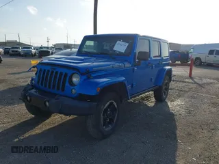 2014 Jeep Wrangler Unlimited Sahara with VIN 1C4HJWEG1EL188445, listed as a IAAI auction lot 42742737 with 79,948 mi miles and . Bid and sale history available at DreamBid. Image 17.