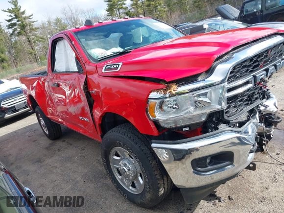 2022 Ram 2500 Tradesman with VIN 3C6MR5AJ8NG345945, listed as a IAAI auction lot 41848442 with 24,798 mi miles and . Bid and sale history available at DreamBid. Image 1.