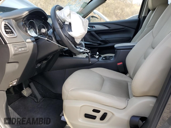 2022 Mazda CX-9 Touring with VIN JM3TCBCY6N0612672, listed as a Copart auction lot 62984835 with 28,456 mi miles and Salvage title. Bid and sale history available at DreamBid. Image 7.