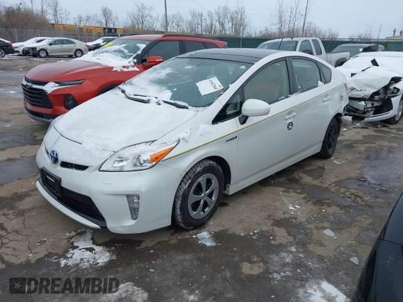 2013 Toyota Prius One with VIN JTDKN3DU1D5617151, listed as a IAAI auction lot 41602568 with 86,318 mi miles. Bid and sale history available at carsss.com. Image 17.