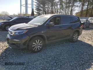 2020 Honda Pilot EX-L z VIN 5FNYF6H57LB020272, wystawiony jako Copart lot #53611655 z przebiegiem Nie podano mil oraz Szkoda całkowita • Salvage title. Historia ofert i sprzedaży dostępna na DreamBid. Obrazek 1.
