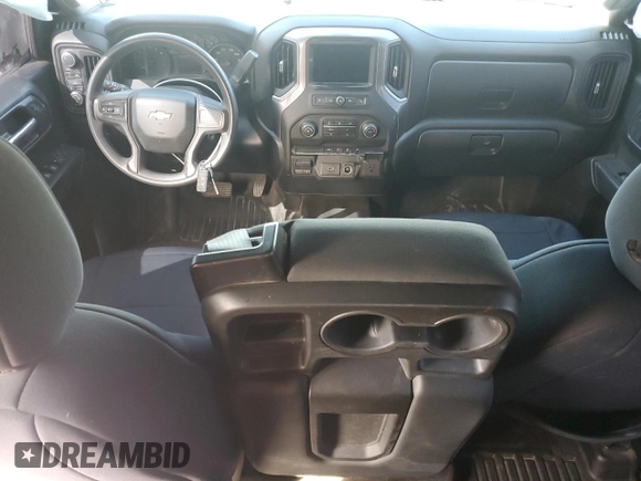 2020 Chevrolet Silverado 1500 Work Truck with VIN 1GCRYAEF7LZ166356, listed as a Copart auction lot 44558635 with 57,733 mi miles and Salvage Title. Bid and sale history available at carsss.com. Image 8.
