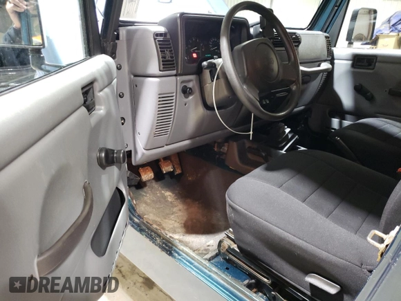1998 Jeep Wrangler SE with VIN 1J4FY29P5WP742855, listed as a Copart auction lot 52818845 with 196,902 mi miles and Clean Title. Bid and sale history available at carsss.com. Image 8.