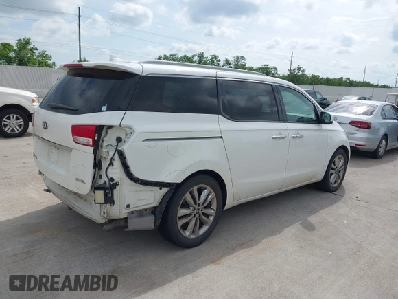 2015 Kia Sedona SX-L with VIN KNDME5C12F6028893, listed as a IAAI auction lot 42109514 with 169,303 mi miles and . Bid and sale history available at DreamBid. Image 4.