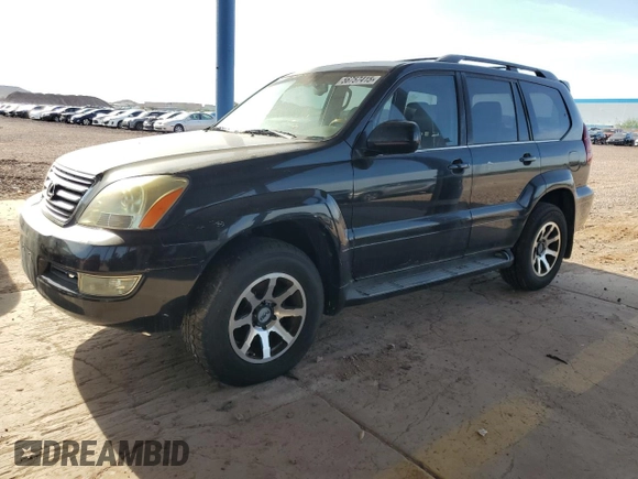 2005 Lexus GX 470 with VIN JTJBT20X450071179, listed as a Copart auction lot 56757415 with 194,709 mi miles and Clean Title. Bid and sale history available at DreamBid. Image 1.