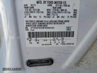 2015 Ford F-150 XLT with VIN 1FTEW1EF8FKD02723, listed as a Copart auction lot 51902345 with 113,760 mi miles and Salvage Title. Bid and sale history available at carsss.com. Image 12.