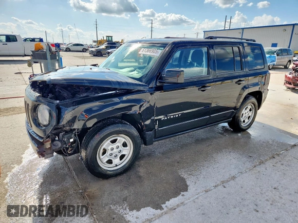2016 Jeep Patriot Sport with VIN 1C4NJPBA0GD513110, listed as a Copart auction lot 61366905 with 109,521 mi miles and Salvage title. Bid and sale history available at DreamBid. Image 1.