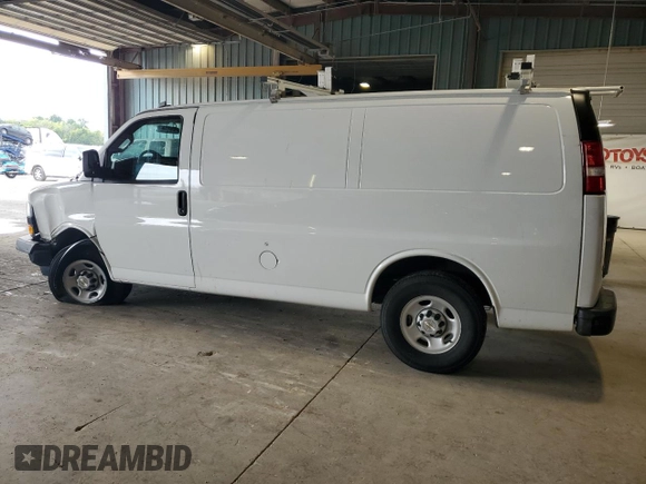 2024 Chevrolet Express Cargo with VIN 1GCWGAFP2R1174904, listed as a Copart auction lot 63218715 with 20,859 mi miles and Clean title. Bid and sale history available at DreamBid. Image 2.
