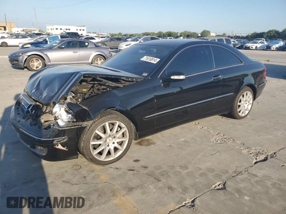 2007 Mercedes-Benz CLK 350 with VIN WDBTJ56H37F229024, listed as a Copart auction lot 71610814 with 90,017 mi miles and Salvage Title. Bid and sale history available at DreamBid. Image 1.