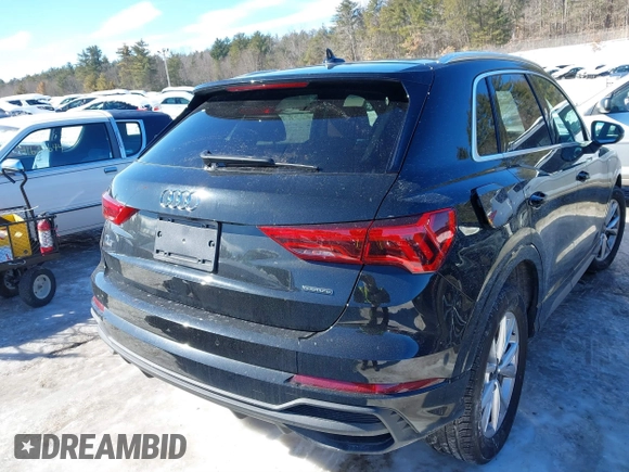 2023 Audi Q3 S line Premium with VIN WA1DECF34P1143148, listed as a IAAI auction lot 41566031 with 10,708 mi miles and . Bid and sale history available at DreamBid. Image 16.