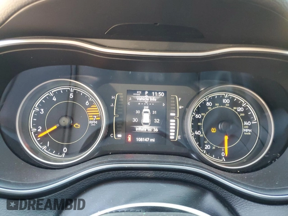 2019 Jeep Cherokee Latitude Plus with VIN 1C4PJLLB1KD176707, listed as a Copart auction lot 81704574 with 108,147 mi miles and Non Repairable. Bid and sale history available at carsss.com. Image 9.