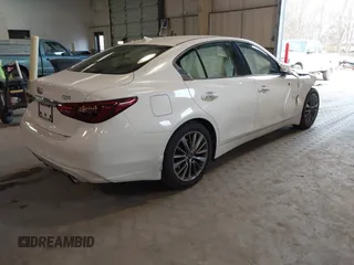 2021 Infiniti Q50 Luxe with VIN JN1EV7BP5MM706912, listed as a IAAI auction lot 41419631 with 40,233 mi miles and . Bid and sale history available at carsss.com. Image 4.