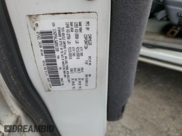 1998 Chrysler Town & Country LXi with VIN 1C4GP54L3WB501599, listed as a Copart auction lot 87932105 with 0 mi miles and Salvage Title. Bid and sale history available at carsss.com. Image 12.