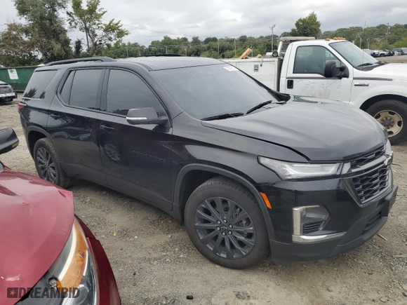 2022 Chevrolet Traverse RS with VIN 1GNEVJKW9NJ132407, listed as a Copart auction lot 72622014 with 89,314 mi miles and Salvage Title. Bid and sale history available at carsss.com. Image 4.