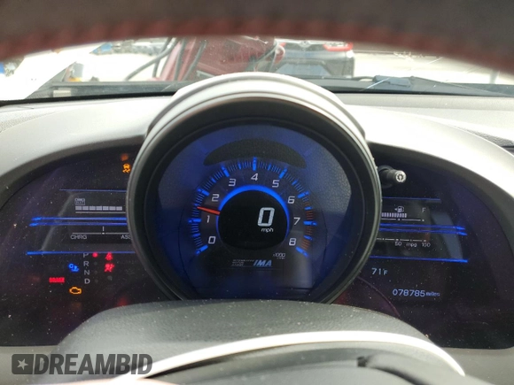 2015 Honda CR-Z EX with VIN JHMZF1D6XFS003512, listed as a Copart auction lot 56709955 with 78,785 mi miles and Salvage title. Bid and sale history available at DreamBid. Image 9.
