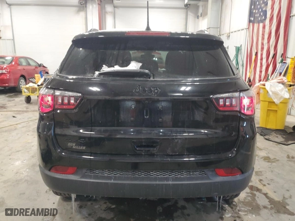 2020 Jeep Compass Latitude with VIN 3C4NJDBB9LT252152, listed as a Copart auction lot 46110225 with NaN miles and Salvage Title. Bid and sale history available at carsss.com. Image 6.