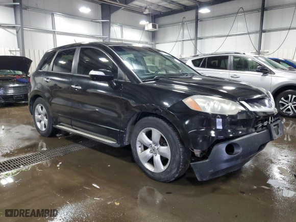 2009 Acura RDX Tech Pkg with VIN 5J8TB18519A003060, listed as a Copart auction lot 81120864 with 191,275 mi miles and Salvage Title. Bid and sale history available at carsss.com. Image 4.