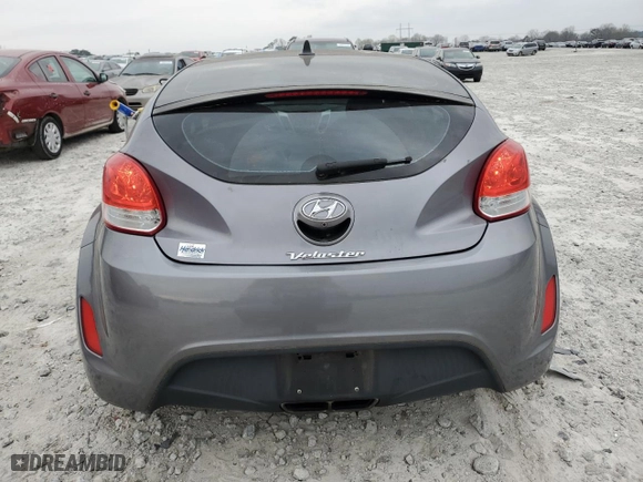 2017 Hyundai Veloster with VIN KMHTC6AD8HU311734, listed as a Copart auction lot 47065854 with 95,111 mi miles and Salvage Title. Bid and sale history available at carsss.com. Image 6.