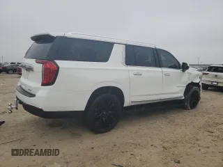 2022 GMC Yukon XL SLT with VIN 1GKS1GKD2NR135678, listed as a Copart auction lot 45760755 with 0 mi miles and Salvage Title. Bid and sale history available at carsss.com. Image 3.