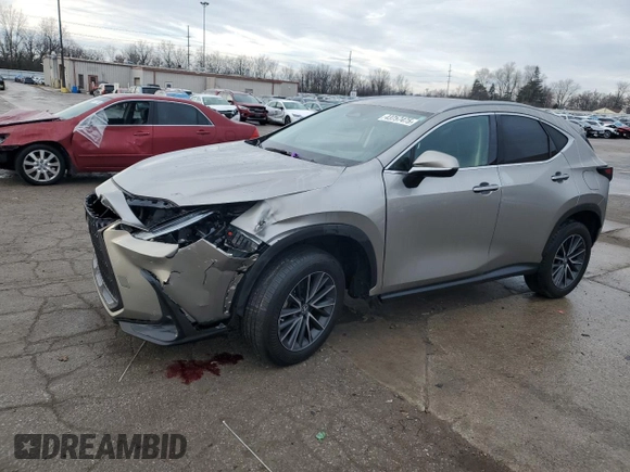 2022 Lexus NX with VIN 2T2AKCEZ2NC002882, listed as a Copart auction lot 43757475 with 48,299 mi miles and Salvage Title. Bid and sale history available at carsss.com. Image 1.