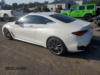 2017 Infiniti Q60 Red Sport 400 with VIN JN1FV7EK4HM611090, listed as a Copart auction lot 75608424 with 96,326 mi miles and Salvage title. Bid and sale history available at DreamBid. Image 2.