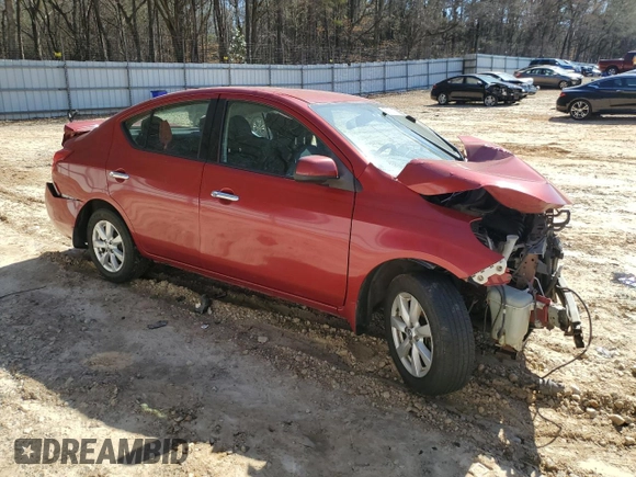 2014 Nissan Versa SV with VIN 3N1CN7AP7EL803677, listed as a Copart auction lot 45910225 with 0 mi miles and Salvage Title. Bid and sale history available at carsss.com. Image 4.