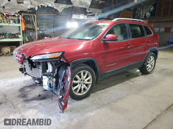 2017 Jeep Cherokee Limited z VIN 1C4PJMDB2HW595294, wystawiony jako Copart lot #57781645 z przebiegiem 164 695 mil mil oraz Szkoda całkowita • Salvage title. Historia ofert i sprzedaży dostępna na DreamBid. Obrazek 1.