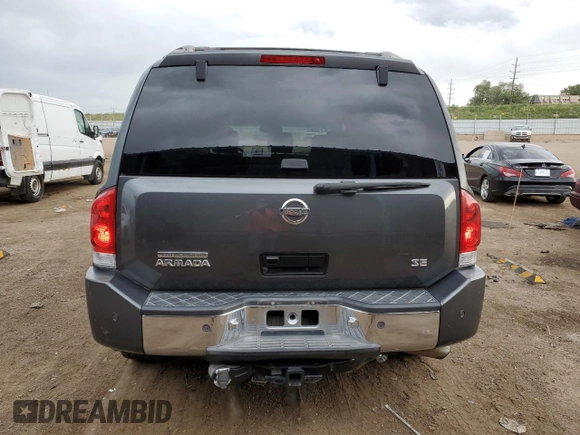 2004 Nissan Armada SE z VIN 5N1AA08A14N701309, wystawiony jako Copart lot #60516475 z przebiegiem 132 005 mil mil oraz Czysty tytuł • Clean title. Historia ofert i sprzedaży dostępna na DreamBid. Obrazek 6.