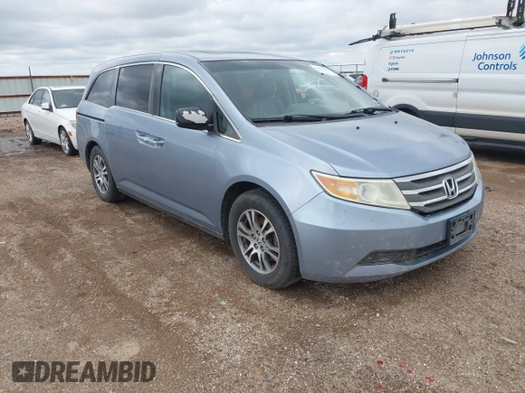 2011 Honda Odyssey EX-L with VIN 5FNRL5H64BB085479, listed as a IAAI auction lot 42404637 with 185,624 mi miles and . Bid and sale history available at DreamBid. Image 1.