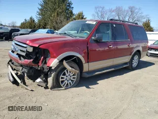 2014 Ford Expedition EL XLT with VIN 1FMJK1J59EEF51211, listed as a Copart auction lot 48512365 with 92,543 mi miles and Salvage Title. Bid and sale history available at carsss.com. Image 1.