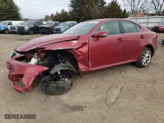 2013 Lexus IS 250 with VIN JTHCF5C27D5063013, listed as a Copart auction lot 46629305 with 135,850 mi miles and Salvage Title. Bid and sale history available at carsss.com. Image 1.