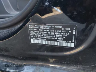2013 Volkswagen Passat S with VIN 1VWAP7A3XDC005323, listed as a IAAI auction lot 40948885 with 133,447 mi miles and . Bid and sale history available at DreamBid. Image 9.