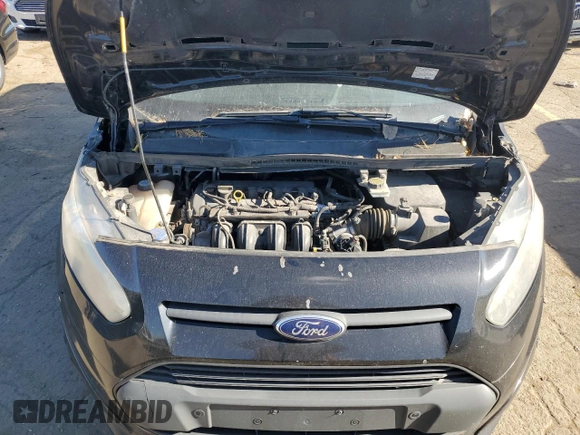 2014 Ford Transit Connect XLT with VIN NM0GE9F76E1162884, listed as a Copart auction lot 76617014 with 166,091 mi miles and Salvage title. Bid and sale history available at DreamBid. Image 12.