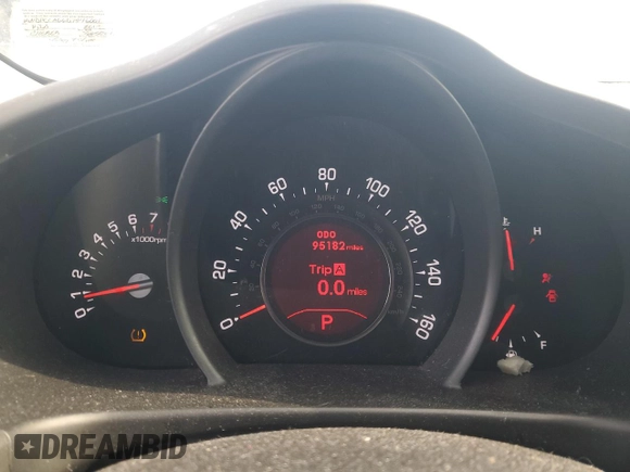 2013 Kia Sportage SX with VIN KNDPCCA66D7446001, listed as a Copart auction lot 50792695 with 95,182 mi miles and Salvage Title. Bid and sale history available at carsss.com. Image 9.