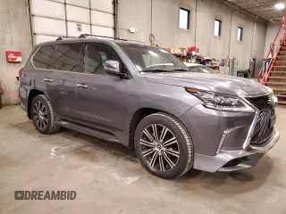 2020 Lexus LX with VIN JTJDY7AXXL4328373, listed as a Copart auction lot 38491094 with 36,415 mi miles. Bid and sale history available at carsss.com. Image 4.