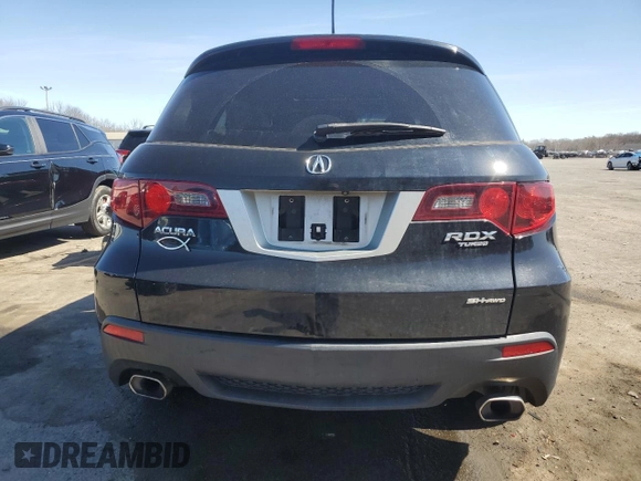 2011 Acura RDX with VIN 5J8TB1H2XBA008298, listed as a Copart auction lot 49531025 with 155,028 mi miles and Salvage title. Bid and sale history available at DreamBid. Image 6.