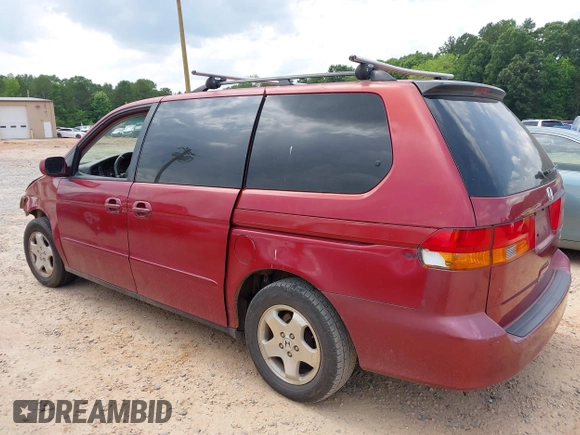 2002 Honda Odyssey EX with VIN 5FNRL18612B028570, listed as a IAAI auction lot 42491201 with 203,401 mi miles and . Bid and sale history available at DreamBid. Image 15.