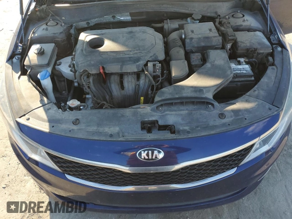 2018 Kia Optima LX with VIN 5XXGT4L35JG254628, listed as a Copart auction lot 47185345 with 103,405 mi miles and Salvage title. Bid and sale history available at DreamBid. Image 11.