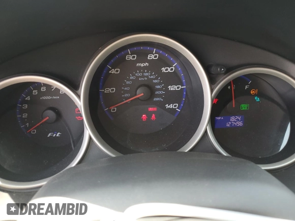 2008 Honda Fit Sport with VIN JHMGD37688S023636, listed as a Copart auction lot 66033104 with 127,496 mi miles and Salvage Title. Bid and sale history available at carsss.com. Image 9.